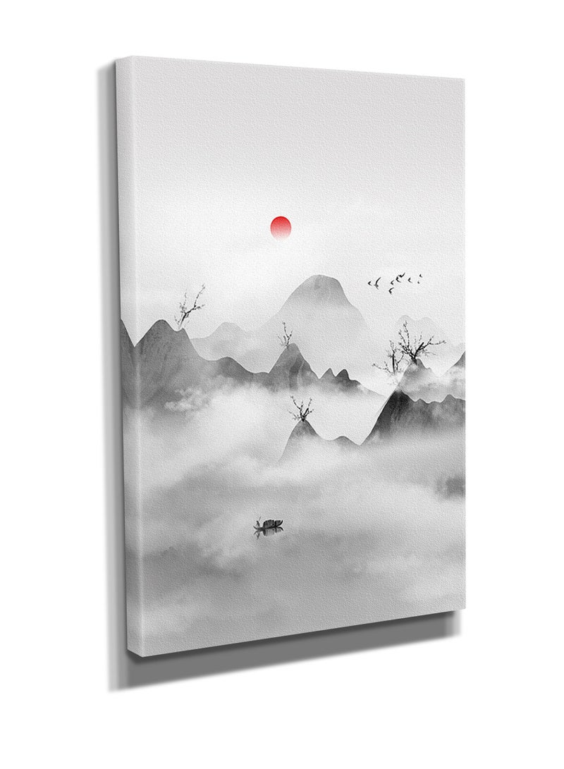 مودكلاس لوحة جدارية كانفس بتصميم طبيعة رسم - Image 2