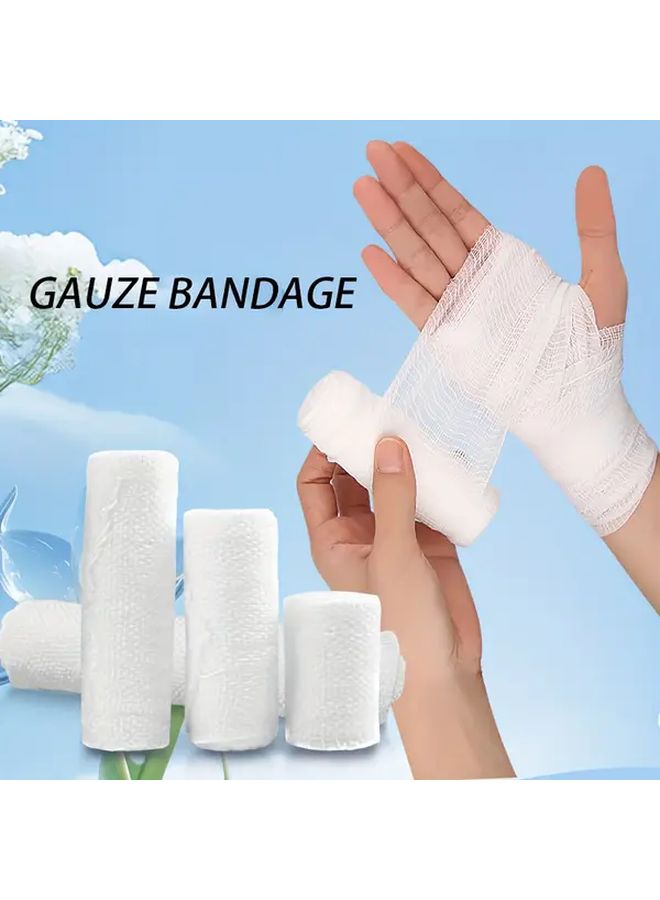 Elastic Bandage 10 Rolls 5cm 1 96in Adhesive Wrap Pressure Bandage Set - Image 1