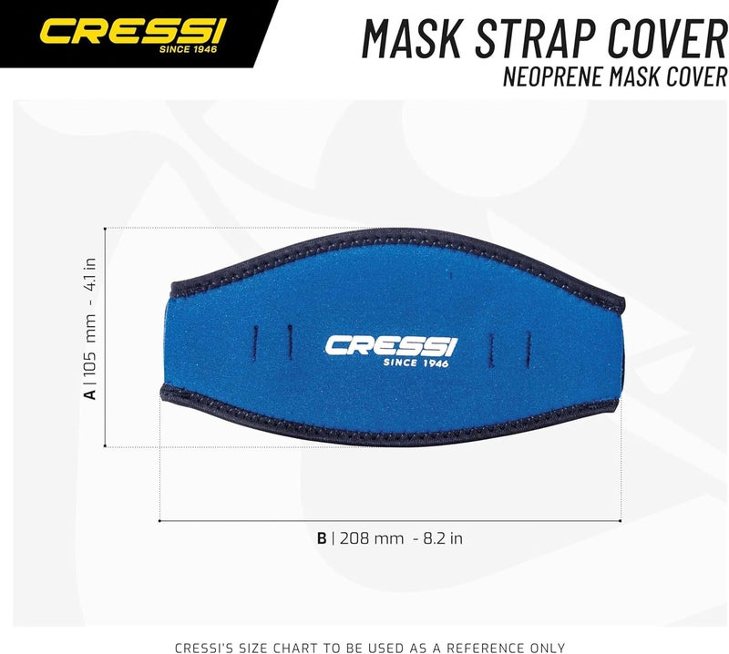 Cressi غطاء حزام قناع النيوبرين - Image 2