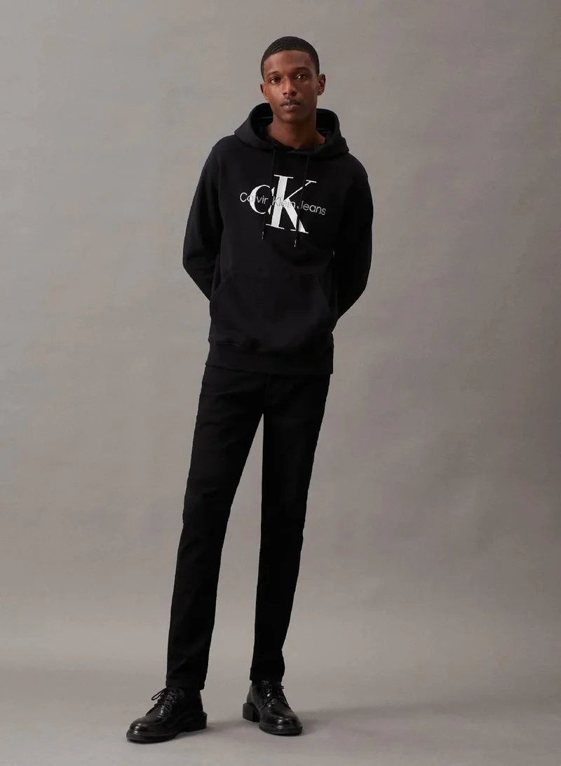 Calvin Klein Jeans Ck Black Monogram Hoodie for Men | Best Price UAE