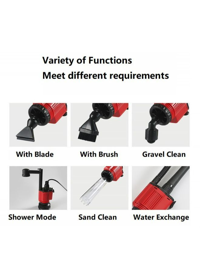 مكنسة كهربائية أوتوماتيكية لخزان الأسماك 6 في 1 من بي آند كيه بقدرة 28 وات - Image 2