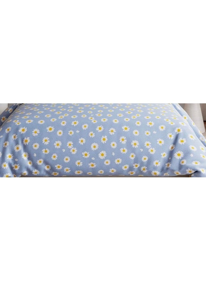Subtlespreads B0DH2MN64S (Blue Sunflower, Double Fitted Bedsheet) - Image 3