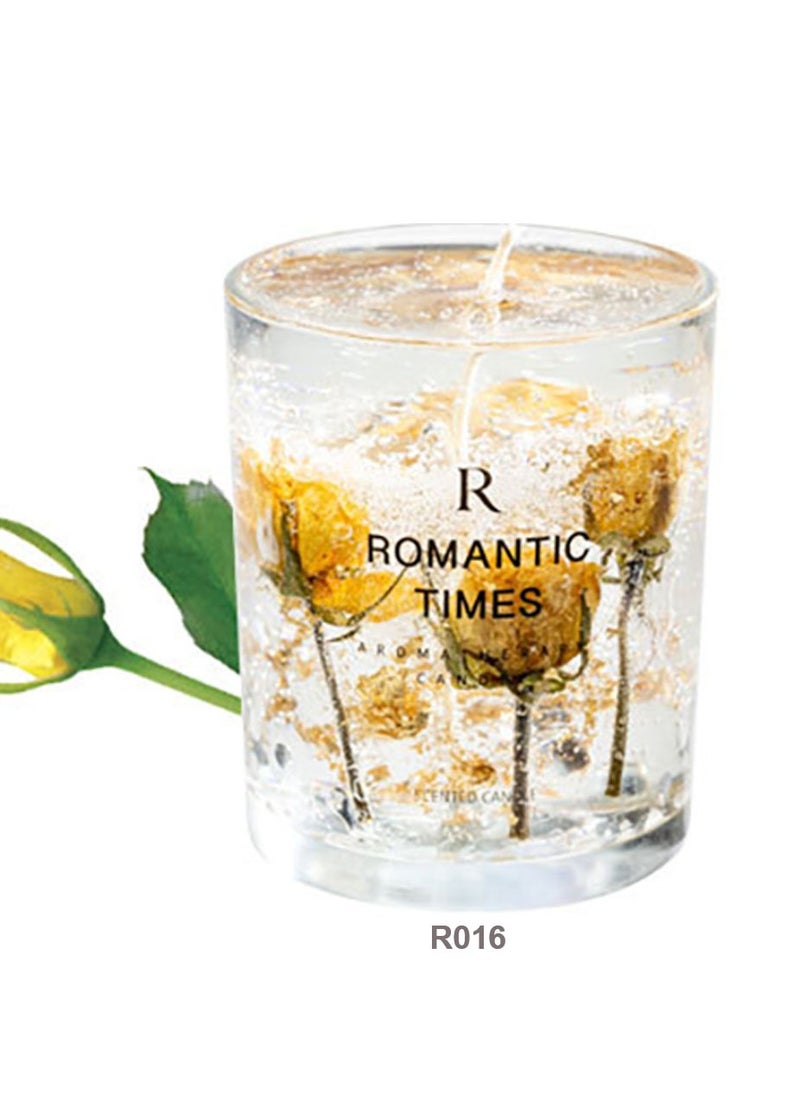 ROMANTIC TIMES Real Flower Jelly Scented Candle  - Image 1