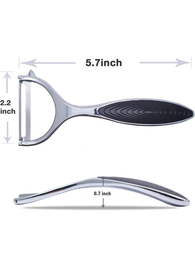 XYXS Rotary Peeler – Stainless Steel Kitchen Knife-Style Vegetable & Fruit Peeler with Anti-Slip Handle for Potatoes, Apples, Carrots & More.Multi-functional Stainless Steel Peeler Fruit Peeling Tool Kitchen Fruit Knife Home Use Vegetable Peeler - Image 2