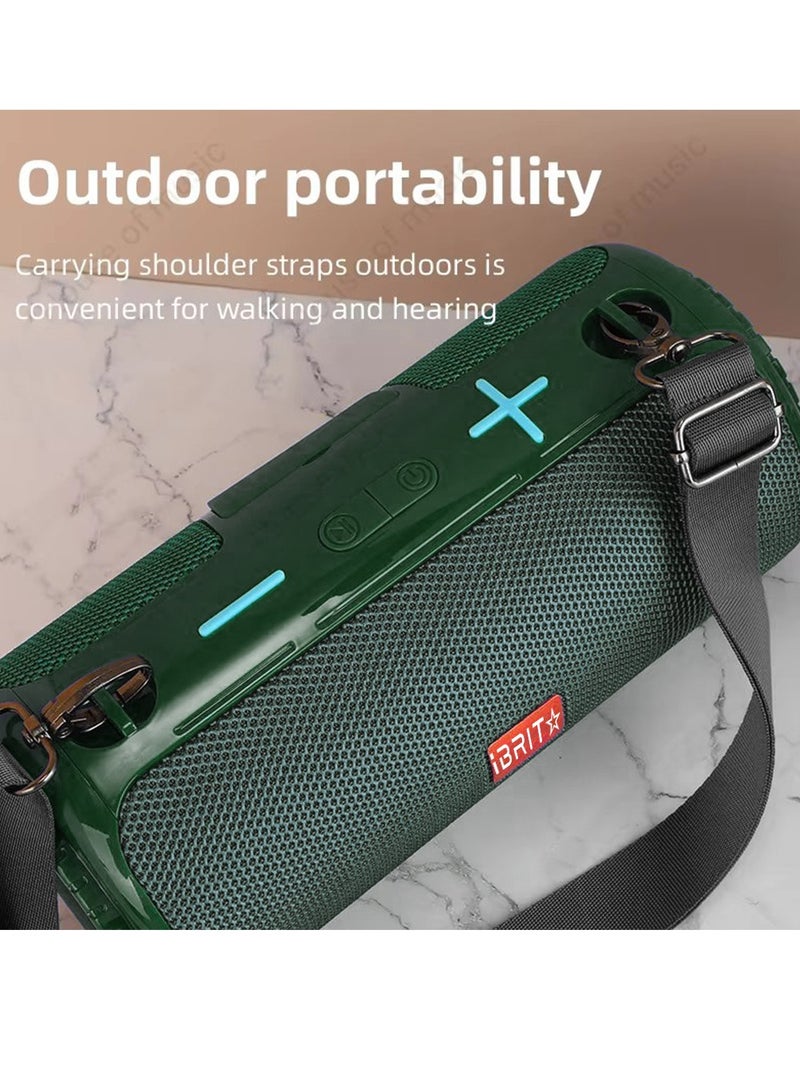 iBRIT SoundBox Bluetooth Speaker with 10 Meter Working Distance, iBRIT IBSBSPKBLU - Army Green - Image 4