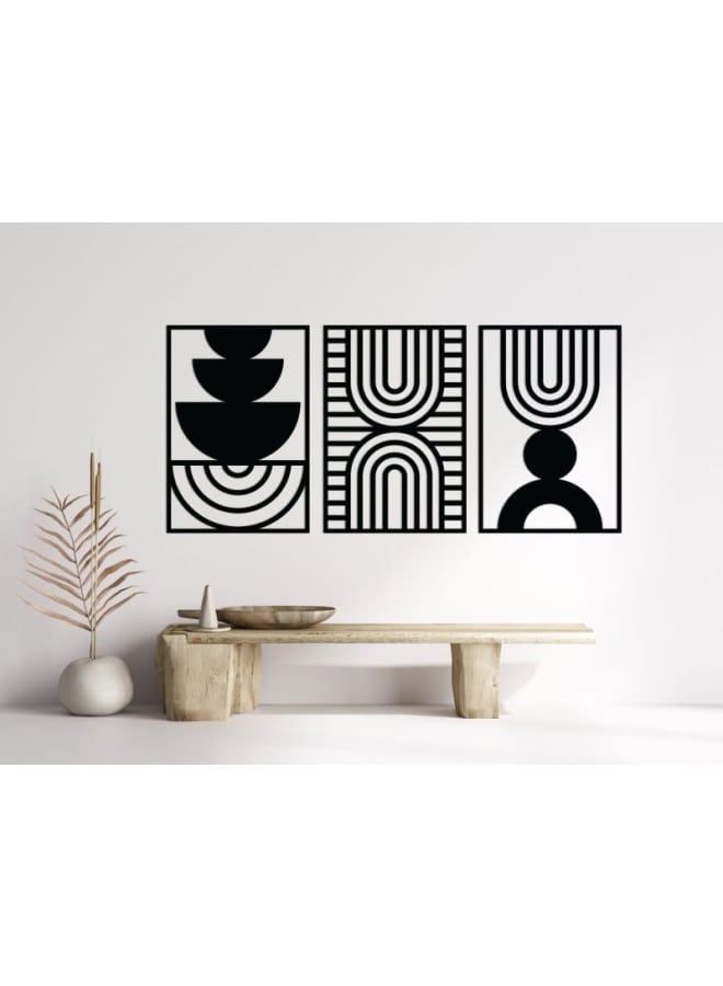 هوم جاليري ديكورات أقواس إيقاعية فنية جدارية خشبية - Image 2