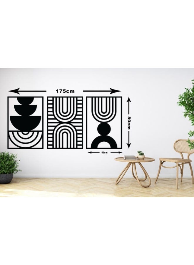 هوم جاليري ديكورات أقواس إيقاعية فنية جدارية خشبية - Image 4