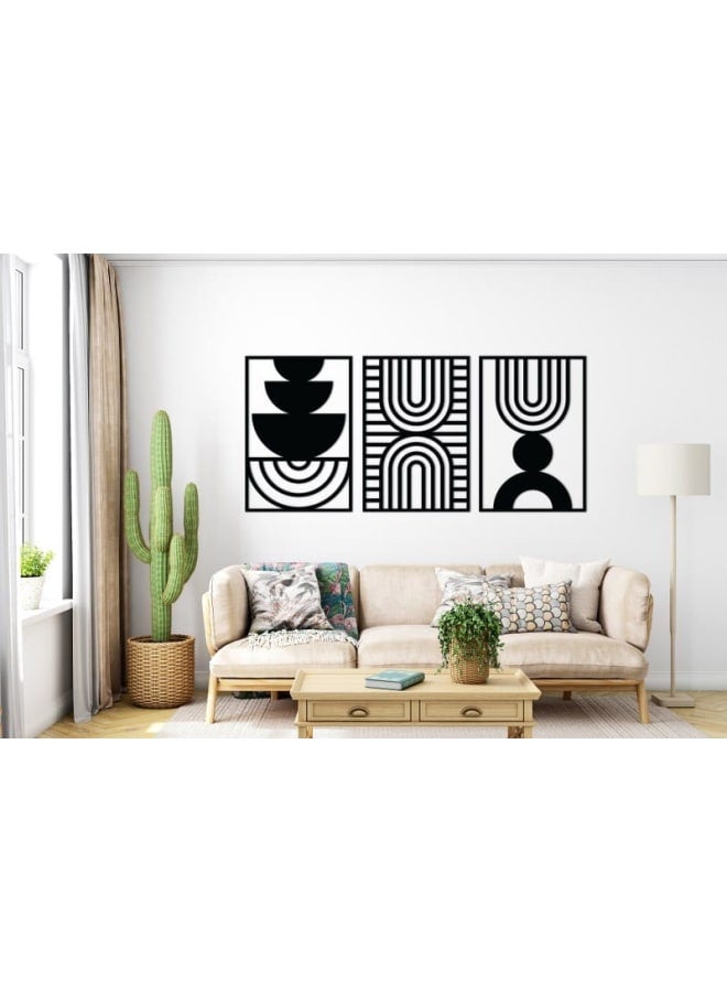 هوم جاليري ديكورات أقواس إيقاعية فنية جدارية خشبية - Image 1