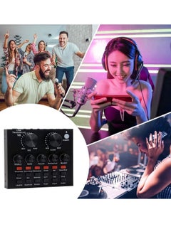 Generic Microphone,Live Sound Card & BM800 Suspension Microphone Kit Broadcasting Recording Condenser Microphone Set Intelligent Volume Audio Mixer Sound Card for Computer PC Live Sound  - Image 4