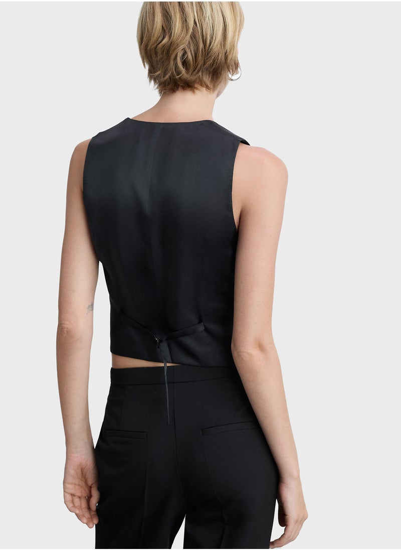 MANGO Suit With Buttons Waistcoat  - Image 2