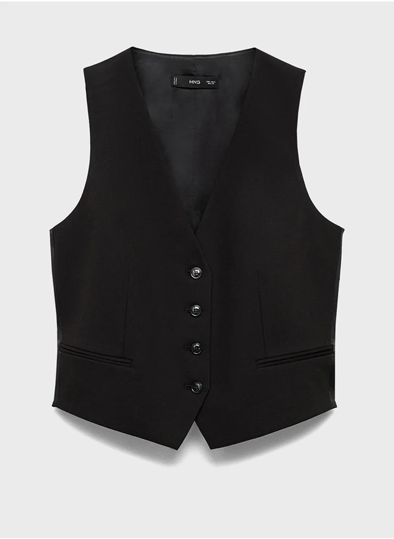 MANGO Suit With Buttons Waistcoat