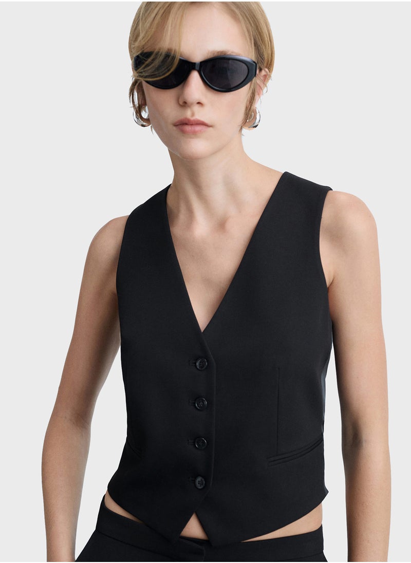 MANGO Suit With Buttons Waistcoat  - Image 1
