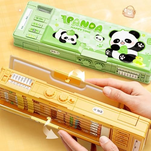 Invite Enterprise Invite Sweet Bear Multifunction Pencil Case for Girls and Boys, Cute Cartoon Pen Box Organizer Stationery, Sharpener, Schedule, Whiteboard, School Supplies, Best Gifts for Kids(Password Lock) - Image 4