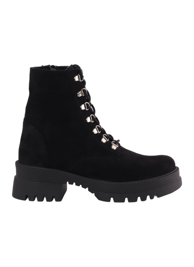 Mr.joe Suede Half Boot With Front Lace Up  - Image 2