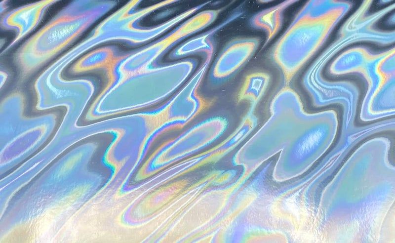 Syntego 5 Sheets A4 Premium Holographic Silver Lava Effect Cardstock - 240gsm Holographic Card Stock Single Sided - Ideal for Card Making, Invitations, Scrapbooking - 8.3 x 11.7 Inches - Image 2