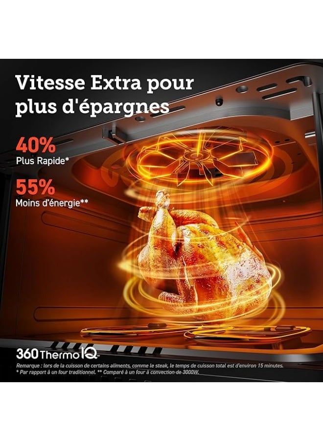 Cosori Wifi Air Fryer 6.4L, Air Fryer with Dual Resistance, 60+ App Recipes Created by Chef in Spanish, Oil-Free Fryer with 12 Programs, Dark Grey, Dual Blaze - Image 3