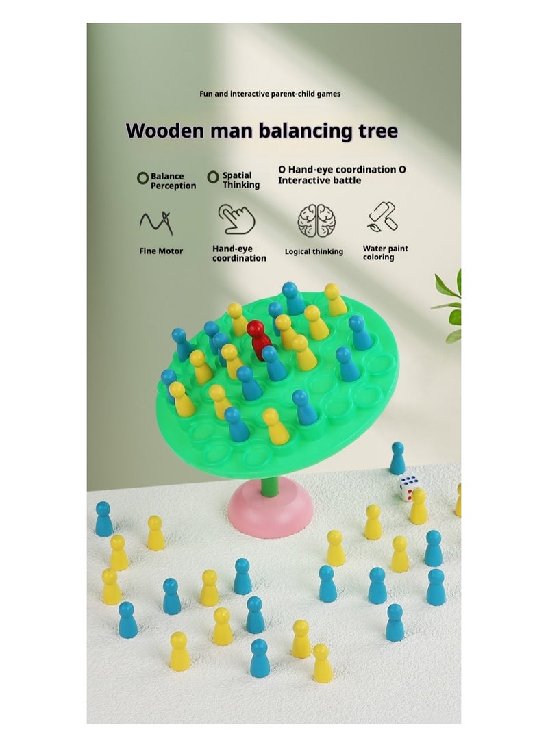 أنمي لعبة التوازن شجرة اثنين من لاعب الأسرة التفاعلية   لعبة المجلس لعبة     لعبة مجلس الأسرة  شجرة لعبة التوازن ألعاب التراص - Image 2