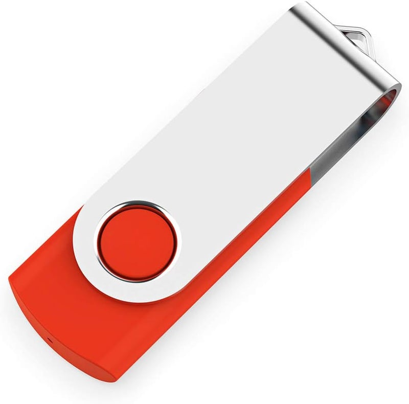 Aiibe 5 Pack 64GB USB Flash Drive - Swivel USB Stick in Mixed Colors - Image 4
