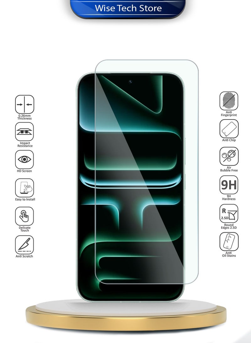 Wtech Infinix Note 60 / Infinix Note 60 Pro 5G 2026 WTech Premium Series Curved Edges 9H 2.5D Tempered Glass Screen Protector (MSG9CN) - Clear - Image 2