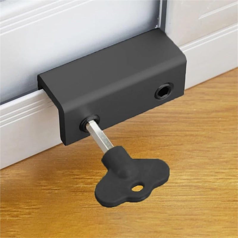 Sliding Window Door Locks 6 Pack Black Small Size Aluminum Alloy - Image 4