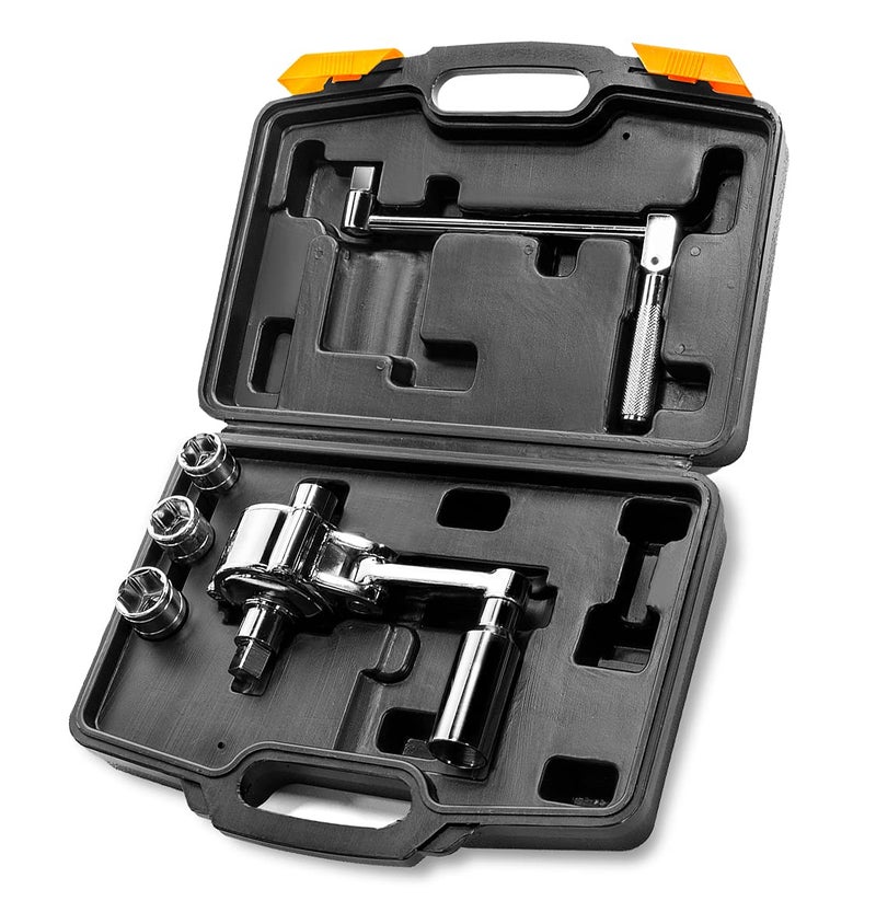 Stark USA Heavy Duty Torque Multiplier Wrench Set Lug Nut Labor Saving Wrench Remover Set (17mm, 19mm, 21mm Sockets) 1/2" Driver With Carrying Case - Image 2