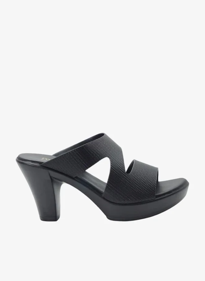 092-3053 Michelle Morgan Ladies High Heel Sandals 514RL516 Black
