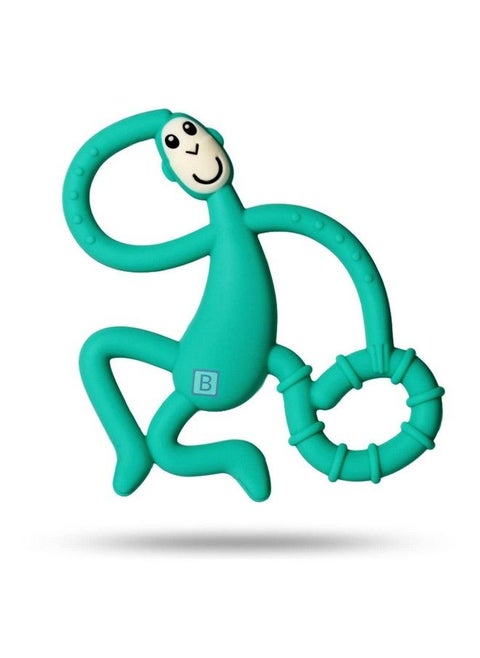Baby Teether Toys Monkey Shape Baby Teether Silicone Baby Teether Keys Baby Teether Toothbrush (Green Color).
