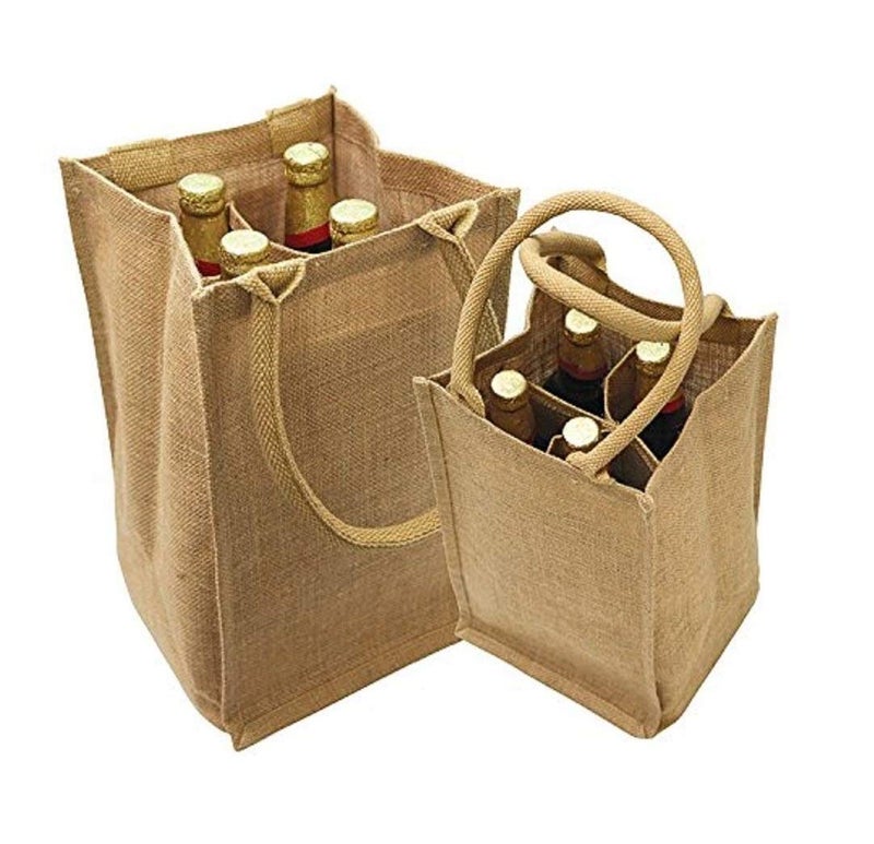 igersaw igersaw Four Bottle Wine Gift Tote Bags Size 8 x 8 x 14 