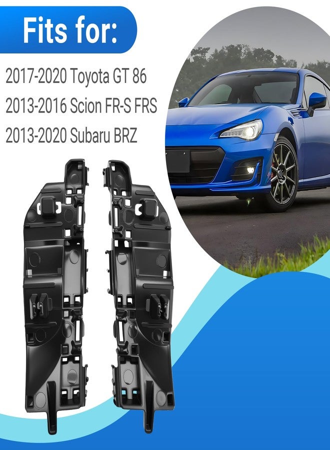 Automkt طقم دعامات جانبية للمصد الأمامي، مناسب لسيارات تويوتا جي تي 86 موديلات 2017-2020، وسيون إف آر إس إف آر إس موديلات 2013-2016، وسوبارو بي آر زد موديلات 2013-2020، رقم القطعة SU003-01498 وSU003-01499 - Image 2