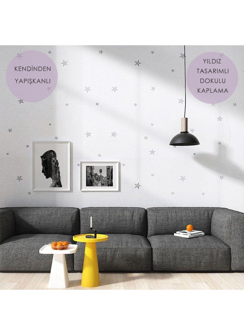 Technosmart 60CM×500CM Self Adhesive Star Look Wallpaper Children's Room Covering Cabinet  - Image 3