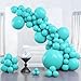 PartyWoo Teal Balloons 127pcs Different Sizes Pack of 36 18 12 10 5 Inch Turquoise Dark Teal Balloon Arch Kit for Baby Shower Gender Reveal Graduation Mermaid Birthday Pool Party Decorations BlueY69 - Image 2