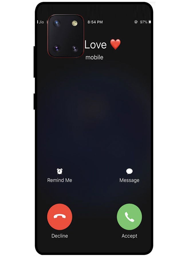 EYE CATCH Protective Case Cover For Samsung Galaxy Note 10 Lite Smart Series Printed Protective Case Cover for Samsung Note 10 Lite My Love - Image 1