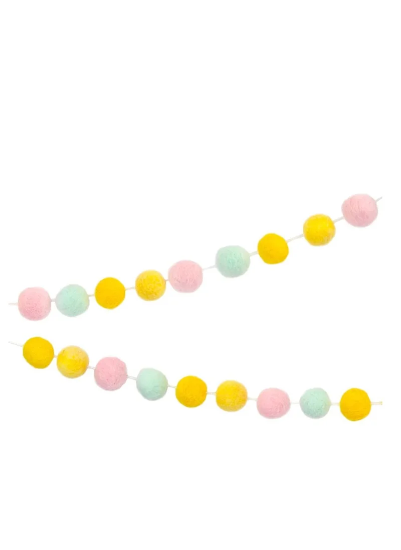 Talking Tables Spring Bunny Felt Egg Garland, 2m