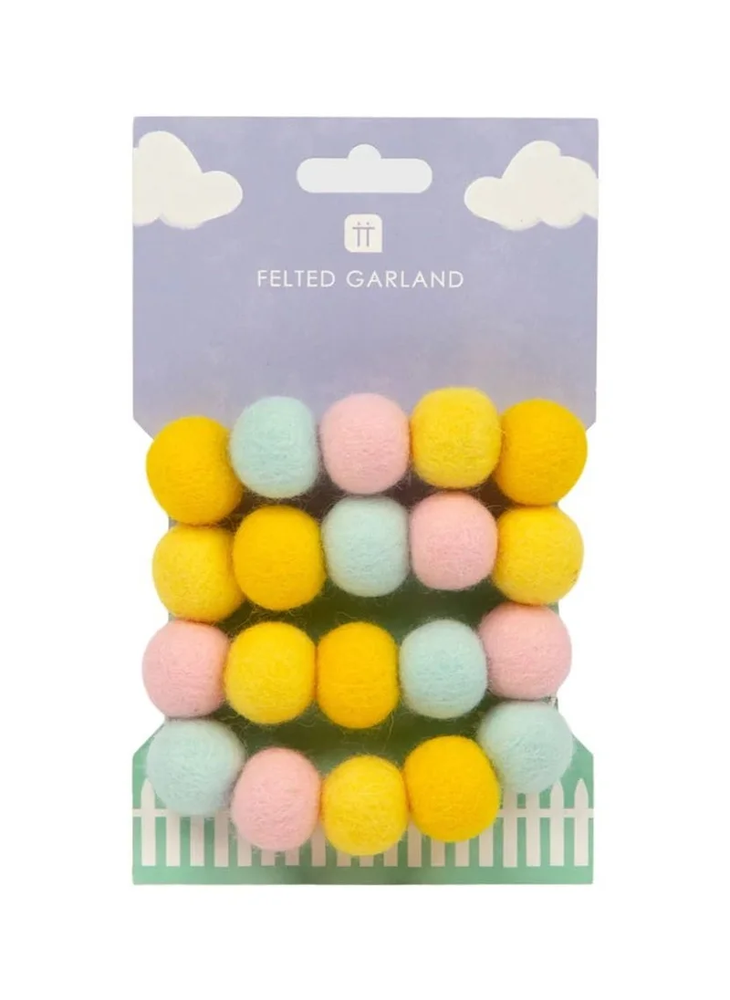 توكينج تيبلز Spring Bunny Felt Egg Garland, 2m