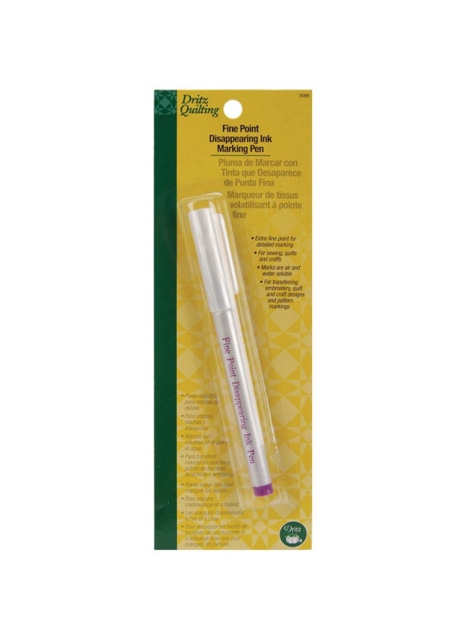 Dritz - 3086 Disappearing Ink Pen  Fine Point  Purple - Image 1
