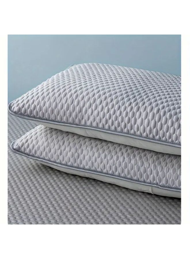 2 Envelope Style Pillowcases Deep Sky Blue 18.9 by 29.13 Inches Breathable No Pillow Insert Perfect Home Hotel Summer Use - Image 1