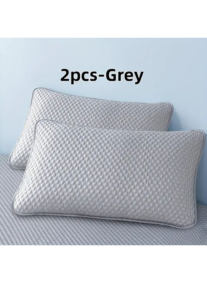2 Envelope Style Pillowcases Deep Sky Blue 18.9 by 29.13 Inches Breathable No Pillow Insert Perfect Home Hotel Summer Use - Image 4