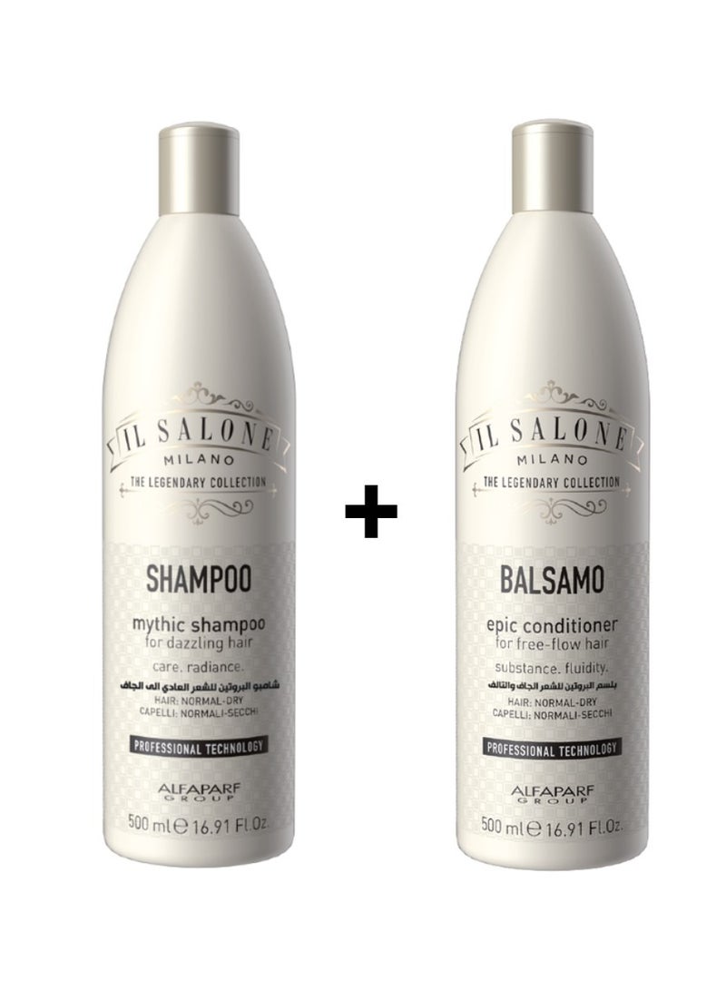 IL SALONE Protein Complete Care Shampoo + Conditioner Set 2X500 ml - Image 2