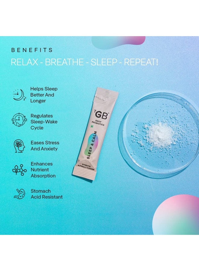 The Good Bug Sleep and Calm SuperGut Powder for Healthy Deep Sleep & Stress Relief |Melatonin |Pre & Probiotic Supplement for Men & Women | 4 Billion CFU of Clinically Proven Strains | 15 Days Pack - Image 3