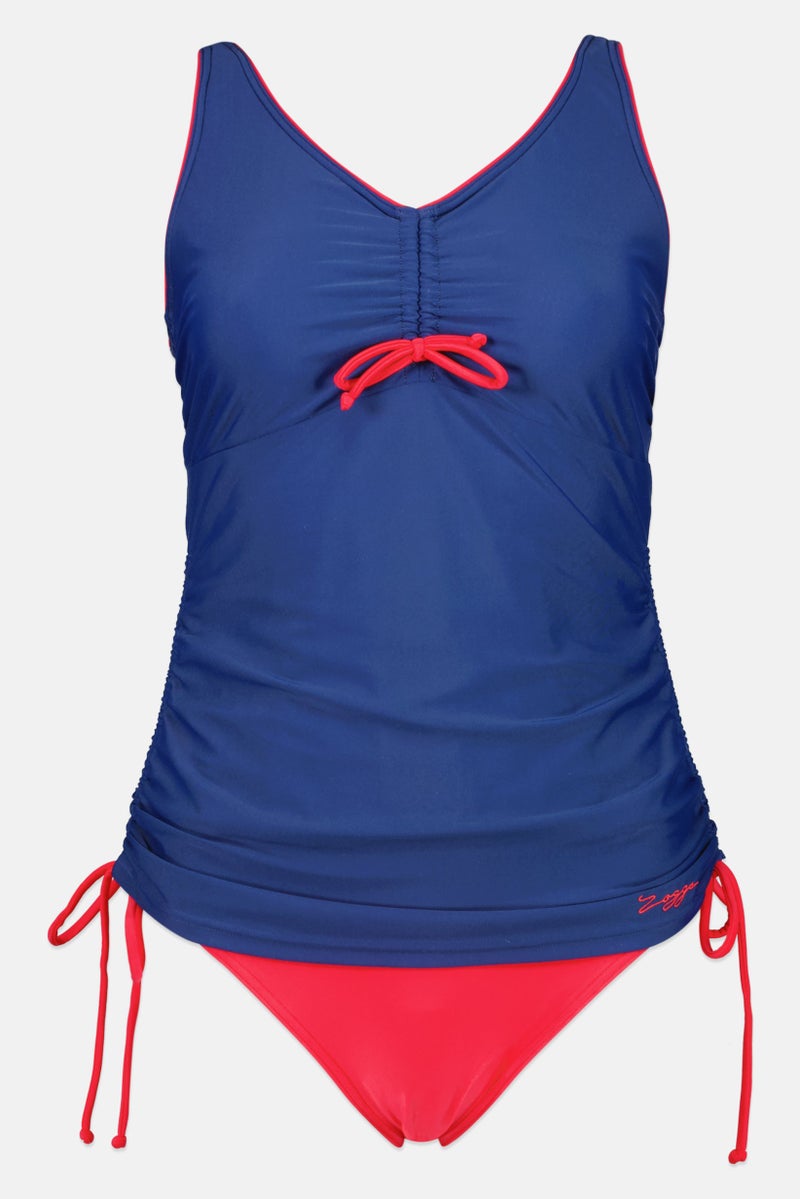 ZOGGS Maternity Two Tone Swimsuit, Blue - Image 1