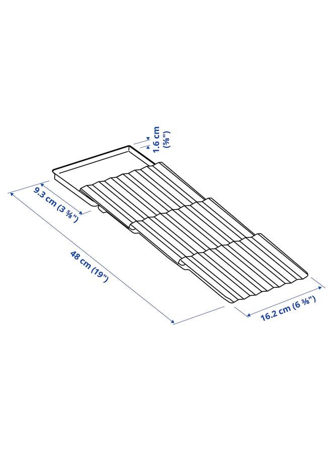زبون رف التوابل، أنثراسايت، 20×50 سم - Image 3