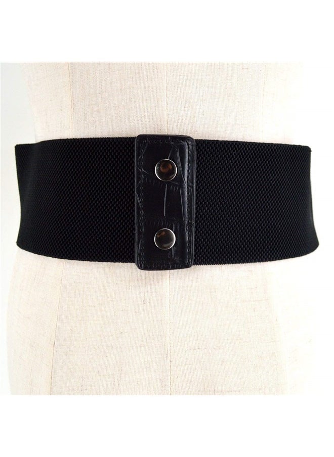 Generic Hollow Out Rivets Cinch Belt Tied Corset Elastic Wide Waist Belt Underbust Waistband Mother's Day Gift  - Image 3