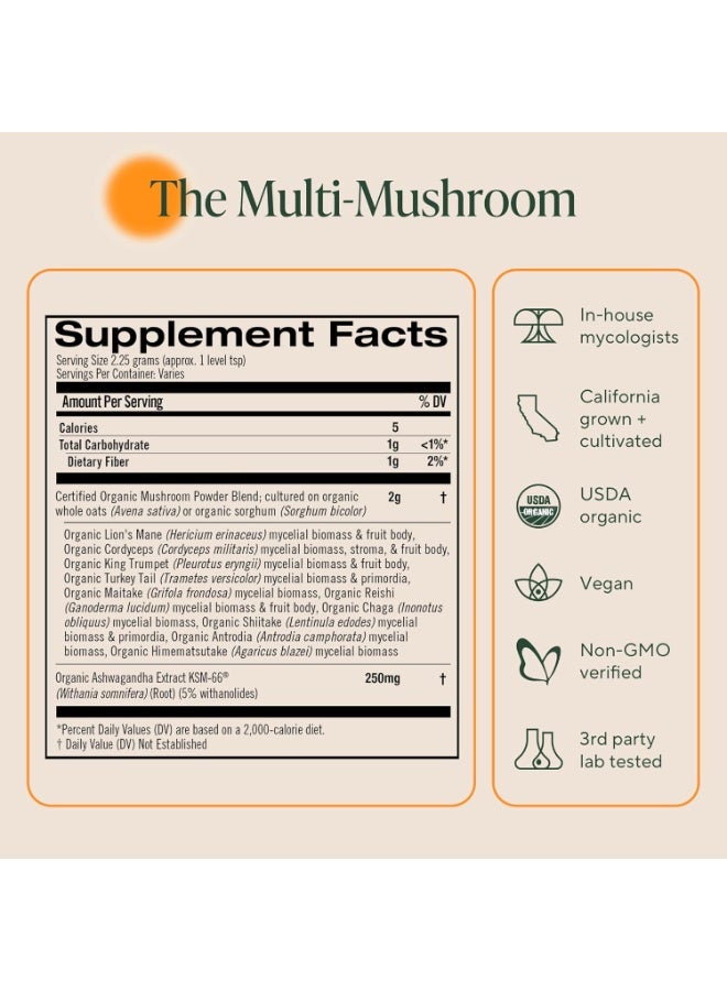 OM Mushrooms Master Blend Mushroom Powder  6.34 oz (80 Servings) - Image 2