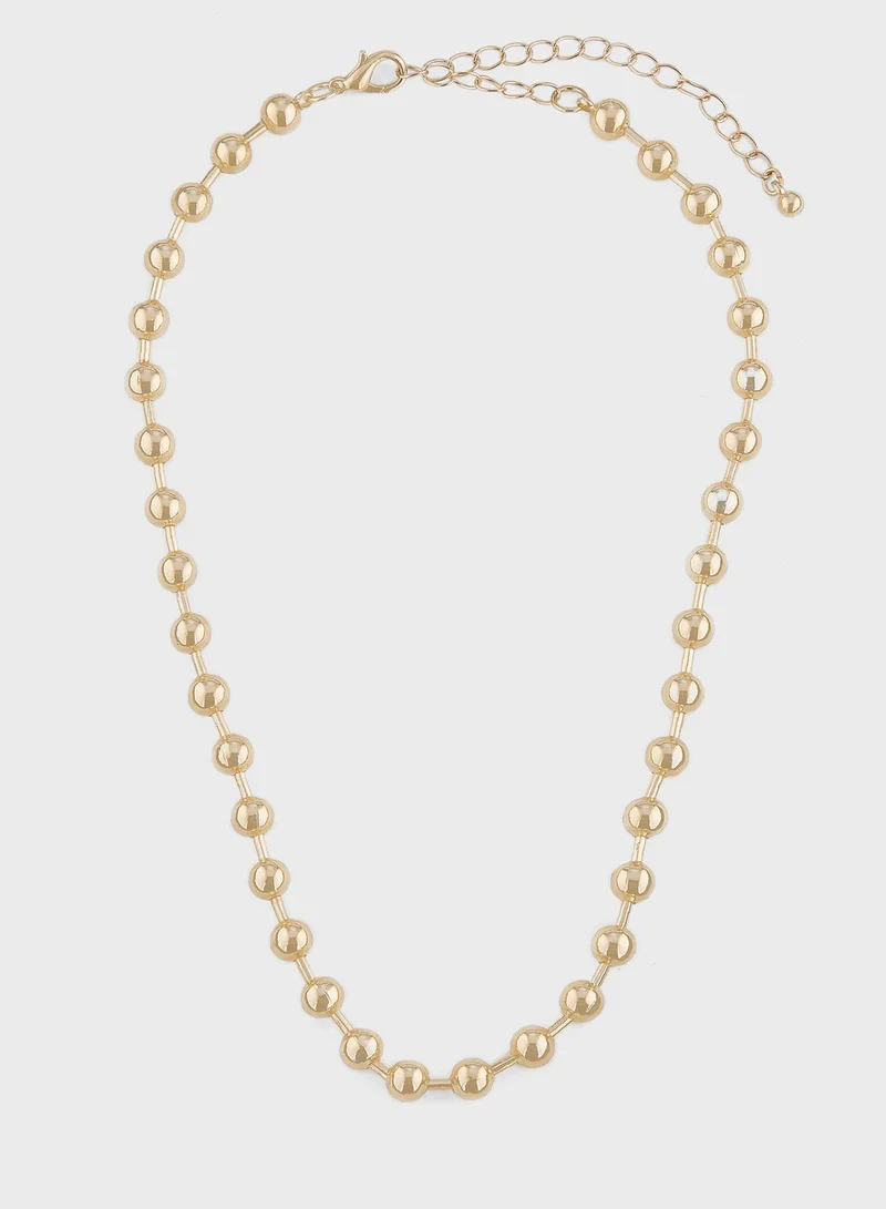 ELLA Ball Chain Necklace & Earrings Set