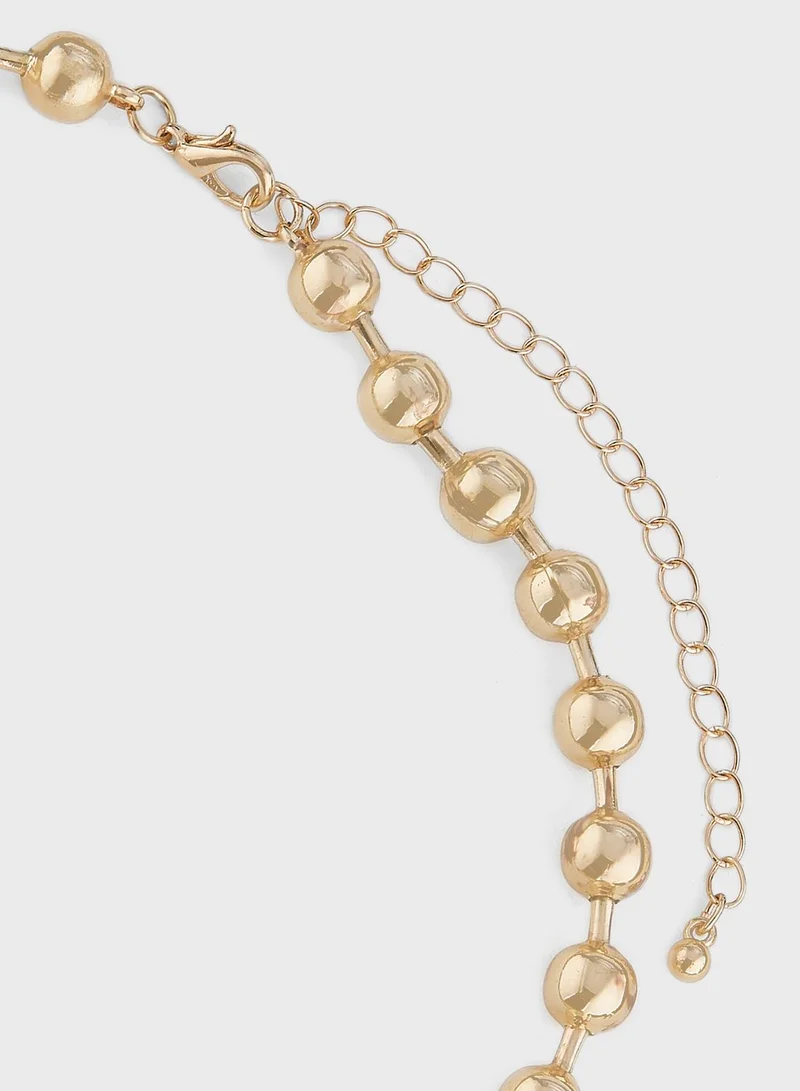 ELLA Ball Chain Necklace & Earrings Set
