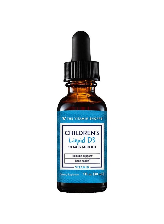 The Vitamin Shoppe Children's Liquid Vitamin D3 - Support Immune & Bone Health - 400 IU (1 fl. oz.) - Image 1