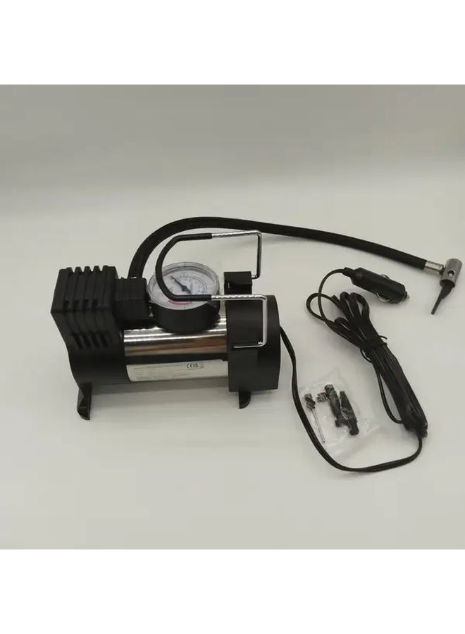 Black 12V Heavy Duty Portable Air Pump Fast Inflation Tire Pump Real Time Pressure Monitoring - Image 2
