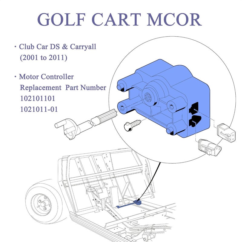 9.99WORLD MALL MCOR Accelerator for Club Car DS Golf Carts (2001-2011) - Image 4