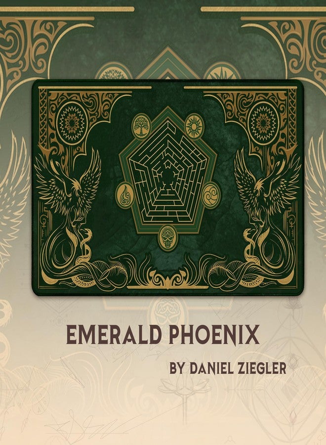 Paramint Emerald Phoenix (Stitched) - MTG Playmat - Compatible with Magic The Gathering Playmat - Play MTG, YuGiOh, TCG - Original Play Mat Art Designs & Accessories - Image 3