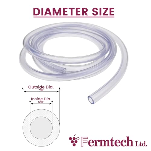 Fermtech Food Grade Vinyl Tubing - 10 feet 5/16 ID - 7/16 OD, Clear - Image 3